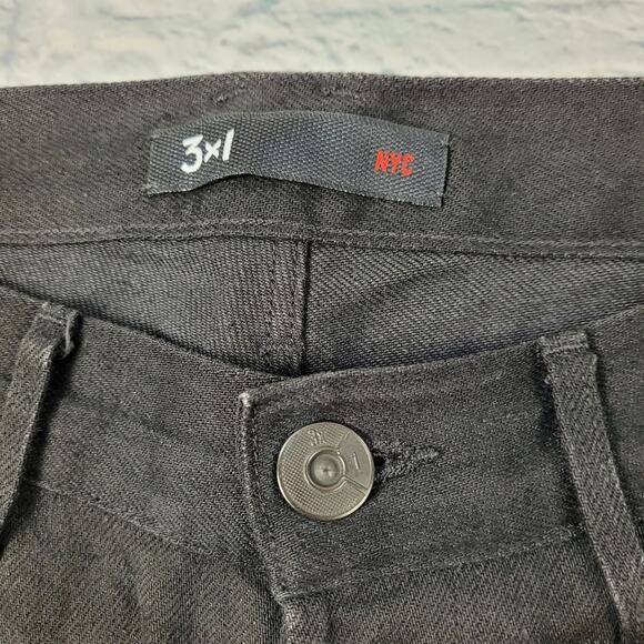 3x1 NYC M5 Button Fly Black Straight Leg Jeans size 29 - Picture 9 of 16